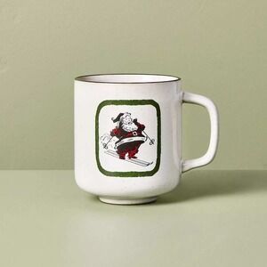 12.5oz Holiday Mug Skiing Santa - Hearth & Hand™ with Magnolia